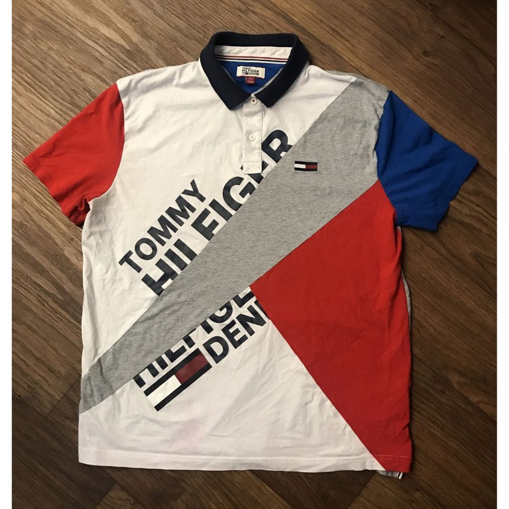 Vintage Tommy Hilfiger Color Polo Muscle Fit Large